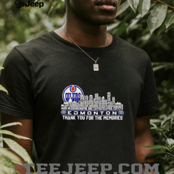 Skyline players name Edmonton Oilers thank you for the memories shirt