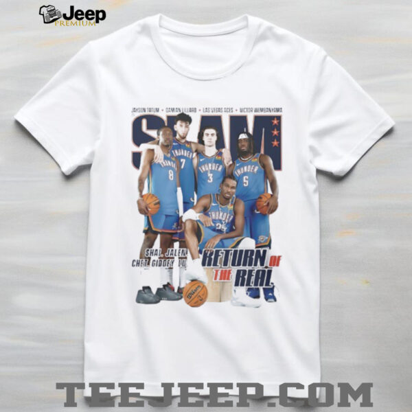 Slam Oklahoma City Thunder legends return of the real shirt