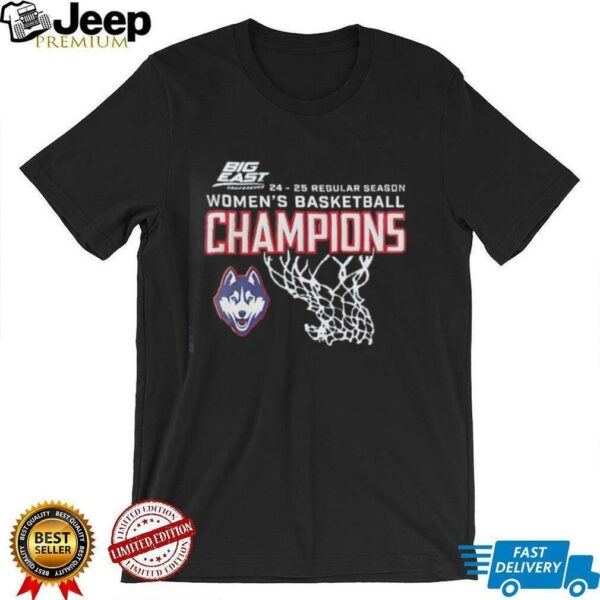 UConn Huskies Basketball Big East Regular Season Champions 2025 shirt