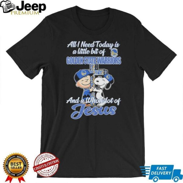 Snoopy And Charlie Brown Golden State Warriors I Can Do All Things Through Christ Who Strengthens Me T shirts