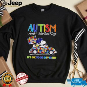 Snoopy Autism accept understand love it’s ok to be different...