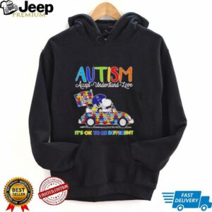 Snoopy Autism accept understand love its ok to be different Vancouver Canucks shirt4