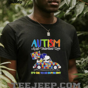 Snoopy Autism accept understand love its ok to be different Vancouver Canucks shirt5