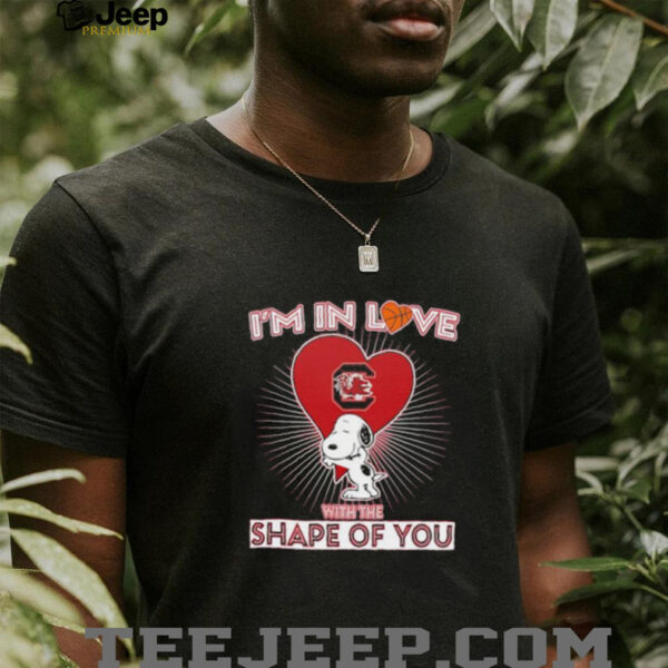 Snoopy I’m in love with the shape of you South Carolina Gamecocks basketball shirt