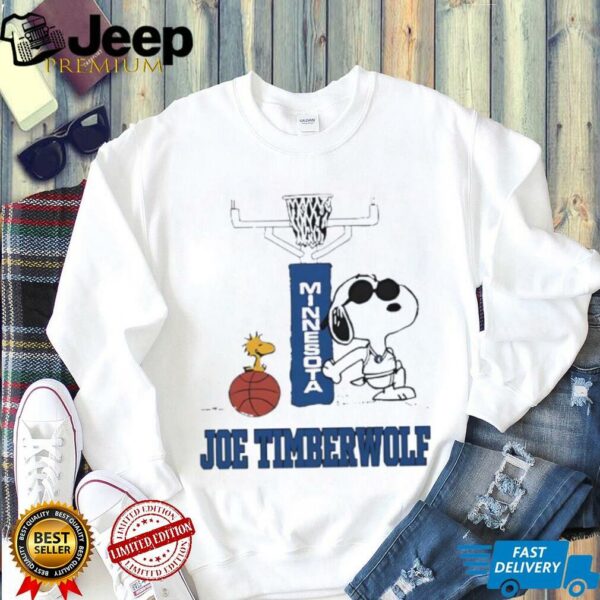 Snoopy Joe Timberwolf Joe Cool Minnesota Timberwolves shirt