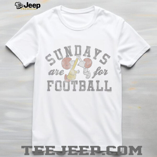 Snoopy and Charlie Brown Sundays are for Football Raglan Shirt