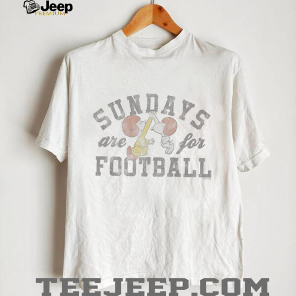 Snoopy and Charlie Brown Sundays are for Football Raglan Shirt