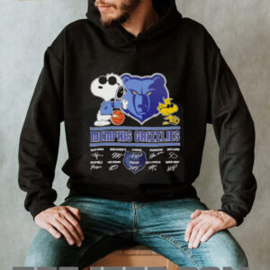 Snoopy and Woodstock Memphis Grizzlies signatures shirt