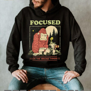 Snoopy and Woodstock and Bigfoot focused on the wrong things shirt