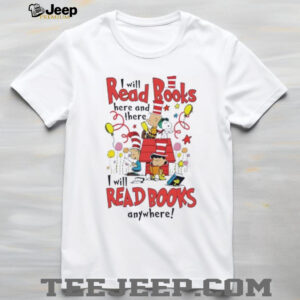Snoopy i will read books here and there I will...