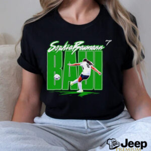 Sophia Baumann Baui Eastern Michigan soccer cartoon signature shirt