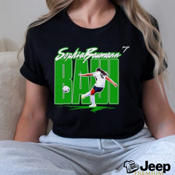 Sophia Baumann Baui Eastern Michigan soccer cartoon signature shirt
