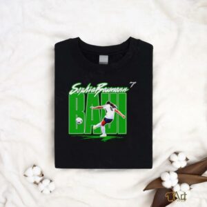 Sophia Baumann Baui Eastern Michigan soccer cartoon signature shirt2