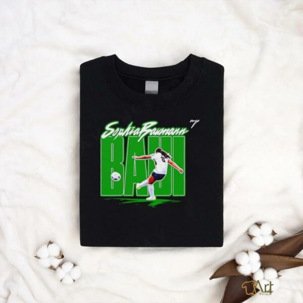 Sophia Baumann Baui Eastern Michigan soccer cartoon signature shirt