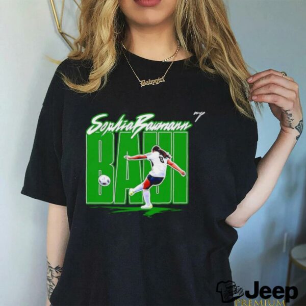 Sophia Baumann Baui Eastern Michigan soccer cartoon signature shirt