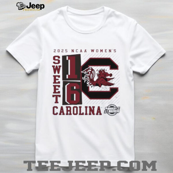 South Carolina Gamecocks 2025 NCAA Women’s Basketball Tournament March Madness Sweet 16 No Look Pass shirt