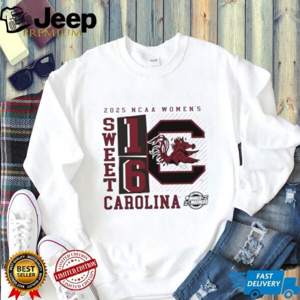 South Carolina Gamecocks 2025 NCAA Women’s Basketball Tournament March Madness Sweet 16 No Look Pass shirt