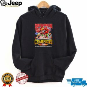 South Carolina Gamecocks 2025 SEC Womens Basketball Tournament Champions Bon Secour Wellness Arena In Greenville SC shirt5