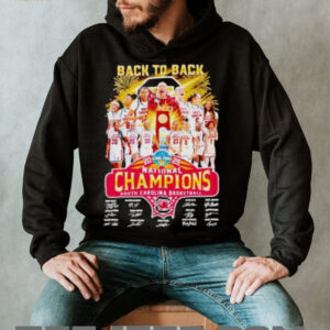 South Carolina Gamecocks womens basketball back to back 2025 national champions signatures shirt2