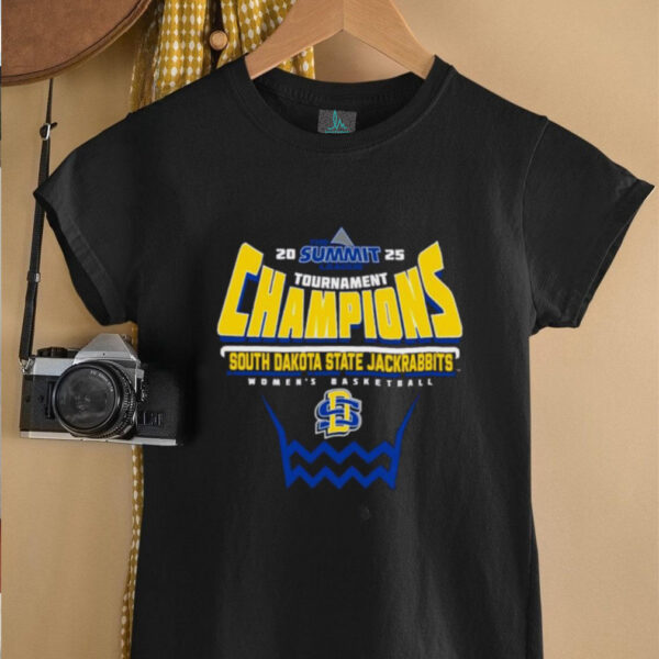 South Dakota State Jackrabbits 2025 Summit League Women’s Basketball Tournament Champions Shirt