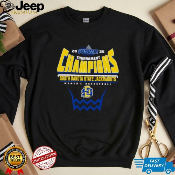 South Dakota State Jackrabbits 2025 Summit League Women’s Basketball Tournament Champions Shirt