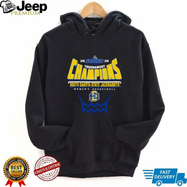 South Dakota State Jackrabbits 2025 Summit League Women’s Basketball Tournament Champions Shirt