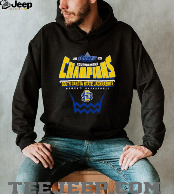 South Dakota State Jackrabbits 2025 Summit League Women’s Basketball Tournament Champions Shirt