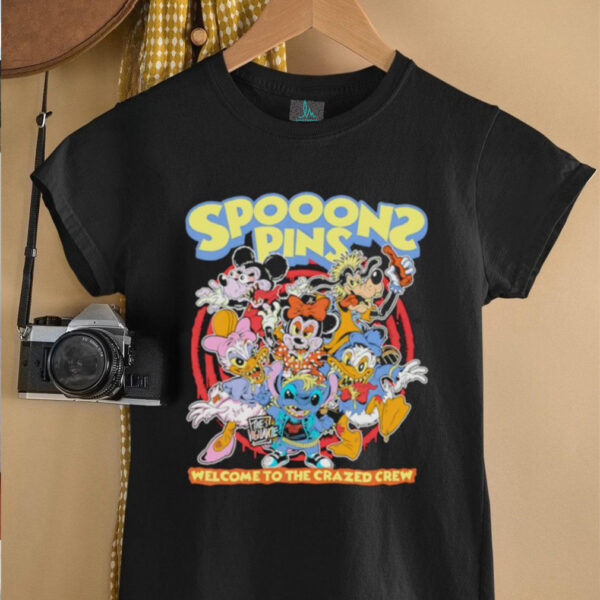 SpoonS Pins Welcome to the crazed crew shirt