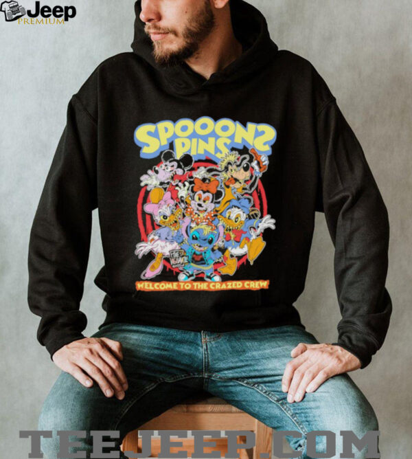 SpoonS Pins Welcome to the crazed crew shirt