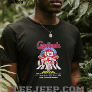 St Louis Cardinals 143 seasons 1882 2025 thank you for the memories unisex t shirt