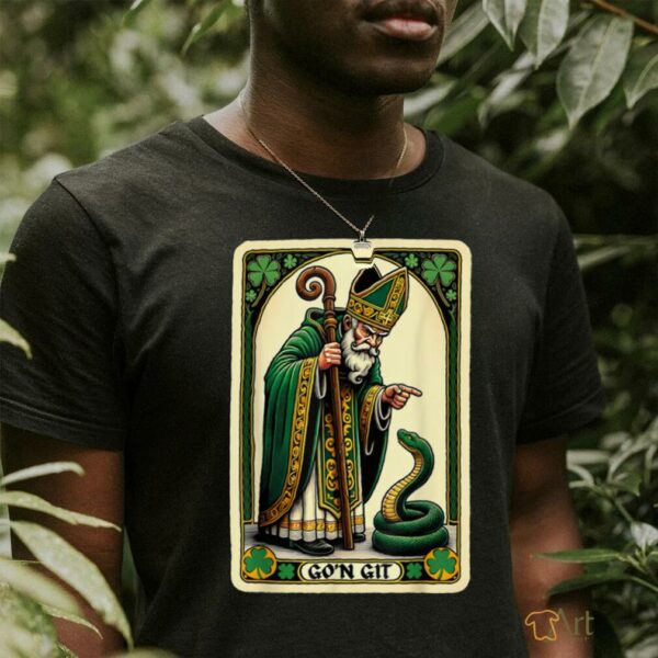 St Patricks Day Tarot Card Go’n Git Funny St Patrick T Shirt