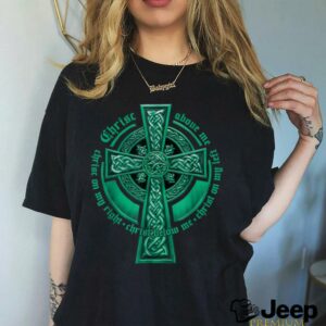 St. Patrick’s Breastplate Lorica Prayer Catholic Irish Cross T Shirt