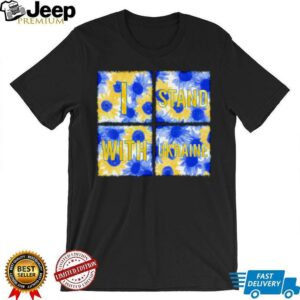 Stand With Ukraine Blue Yellow Sunflower shirt