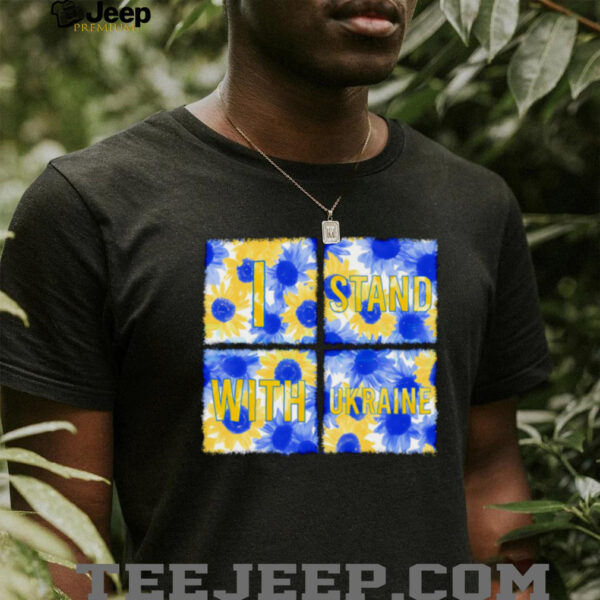 Stand With Ukraine Blue Yellow Sunflower shirt