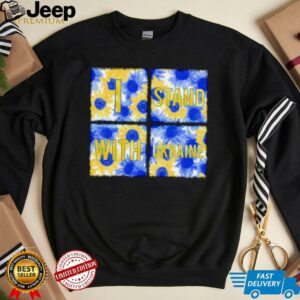 Stand With Ukraine Blue Yellow Sunflower shirt3