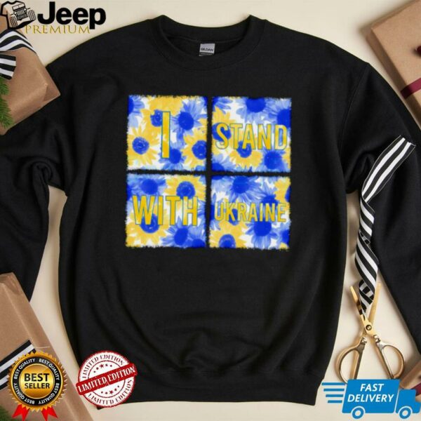 Stand With Ukraine Blue Yellow Sunflower shirt