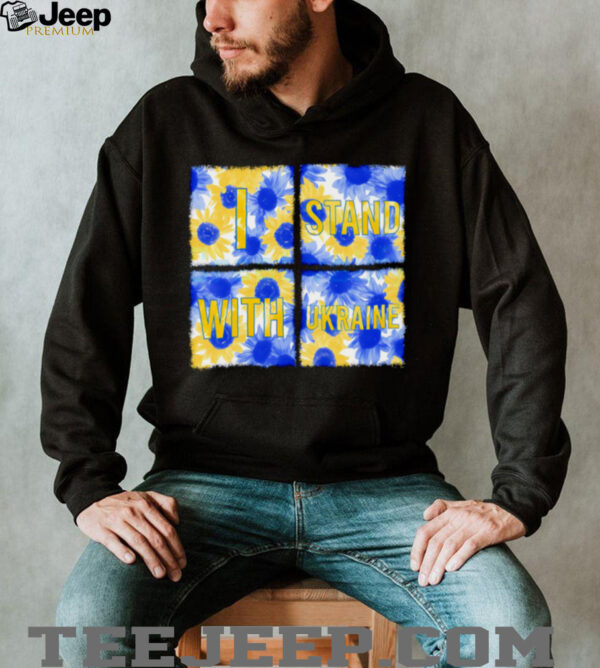 Stand With Ukraine Blue Yellow Sunflower shirt