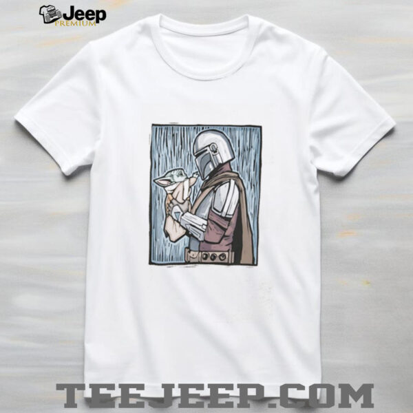 Star Wars The Mandalorian holding Gru shirt