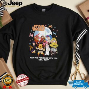 Star Wars may the force be with you Pooh unisex t shirt