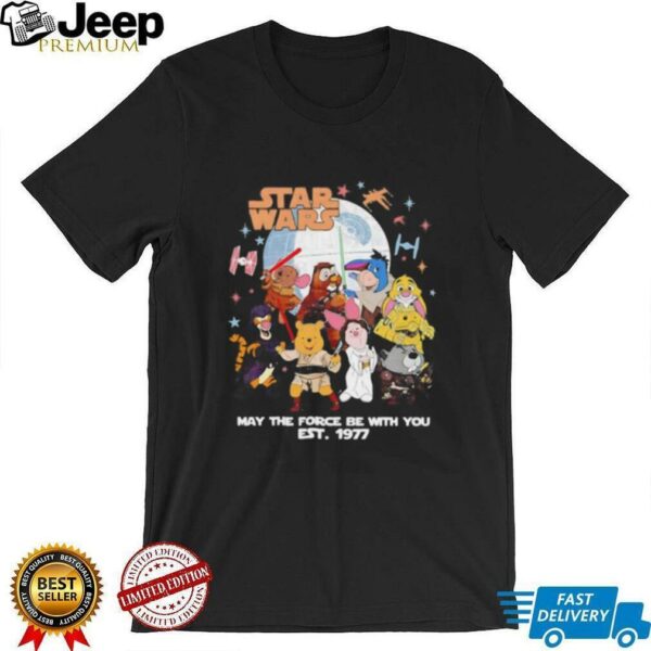 Star Wars may the force be with you Pooh unisex t shirt