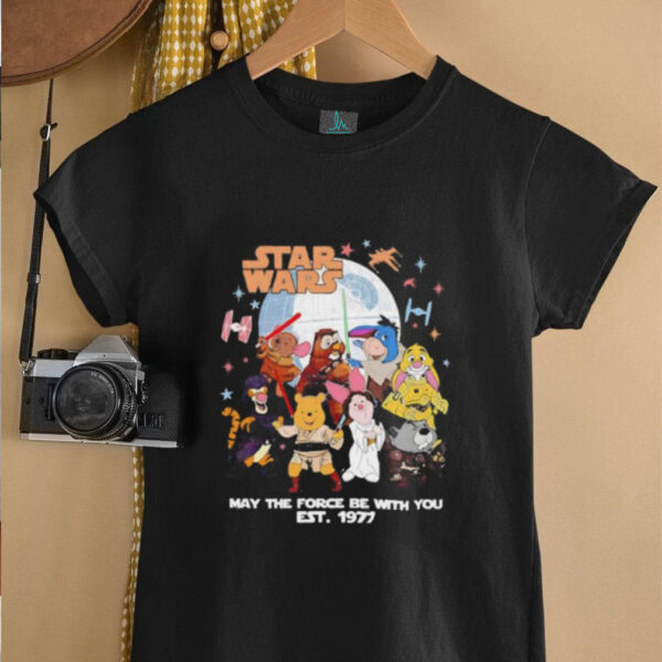 Star Wars may the force be with you Pooh unisex t shirt