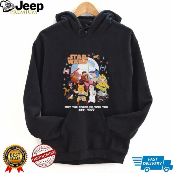 Star Wars may the force be with you Pooh unisex t shirt