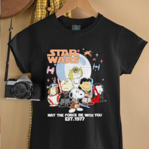 Star wars Peanuts characters may the force be with you est 1977 shirt