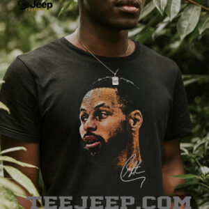 Stephen Curry Black NBA Real Big Face Player signature shirt