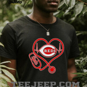 Stethoscope heartbeat Cincinnati Reds Pride shirt