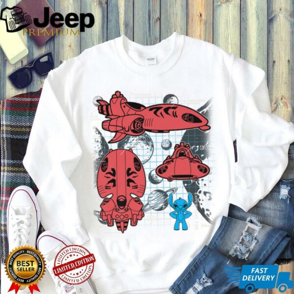 Stitch Experiment 626 Spaceship Blueprint Shirt