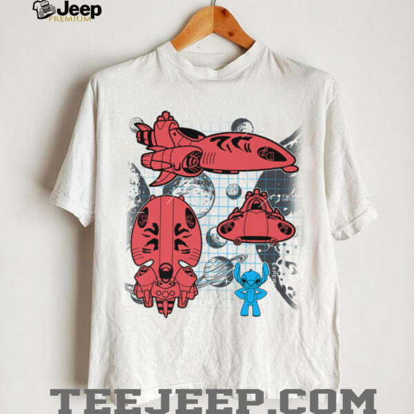Stitch Experiment 626 Spaceship Blueprint Shirt