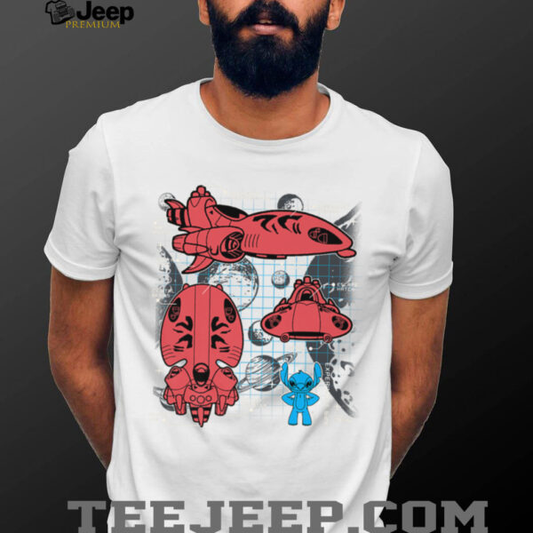 Stitch Experiment 626 Spaceship Blueprint Shirt