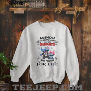 Stitch asshole grandpa and smartass granddaughter best friends for life shirt3