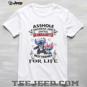 Stitch asshole grandpa and smartass granddaughter best friends for life shirt4